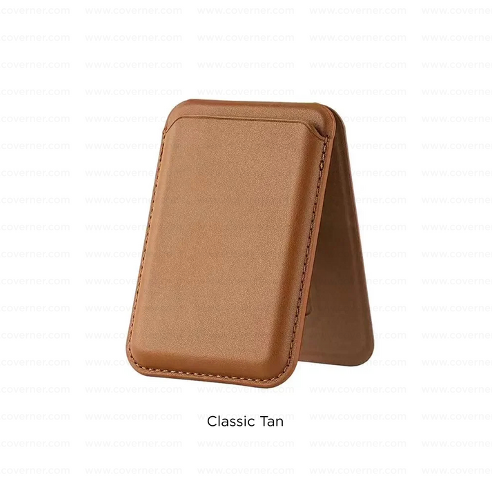 MagStand Pro Wallet – 2-in-1 Leather MagSafe Card Holder with Stand & RFID Protection by CoverUp