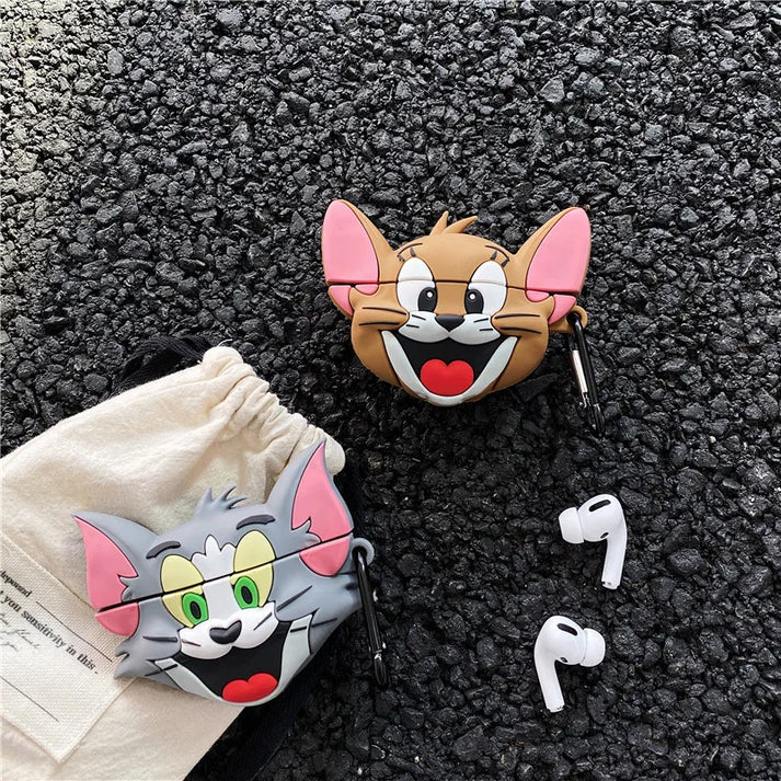 Tom & Jerry 3D Silicone AirPods Pro/1/2/3 Case – Nostalgia Series