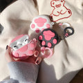 Cute Paws AirPods Case – Soft Silicone Paw-Shaped Cover with Hook by Coverner India