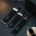 Duzon Nylon Loop Watch Band for Apple Watch – Double Velcro Strap with Magnetic Buckle (Compatible with Ultra/Series 10 to Series 1)