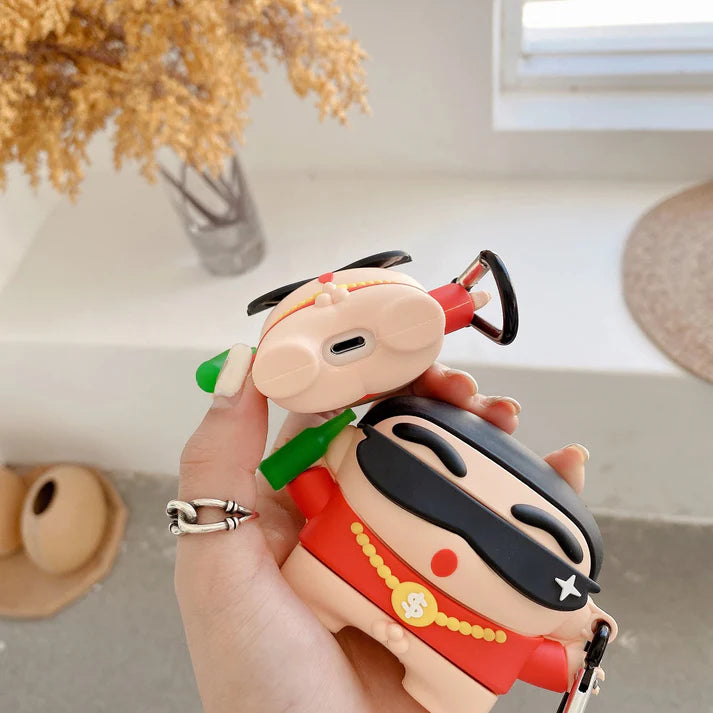 Shinchan Red Airpods Cover for Apple AirPods pro 2 - Premium Silicone Case