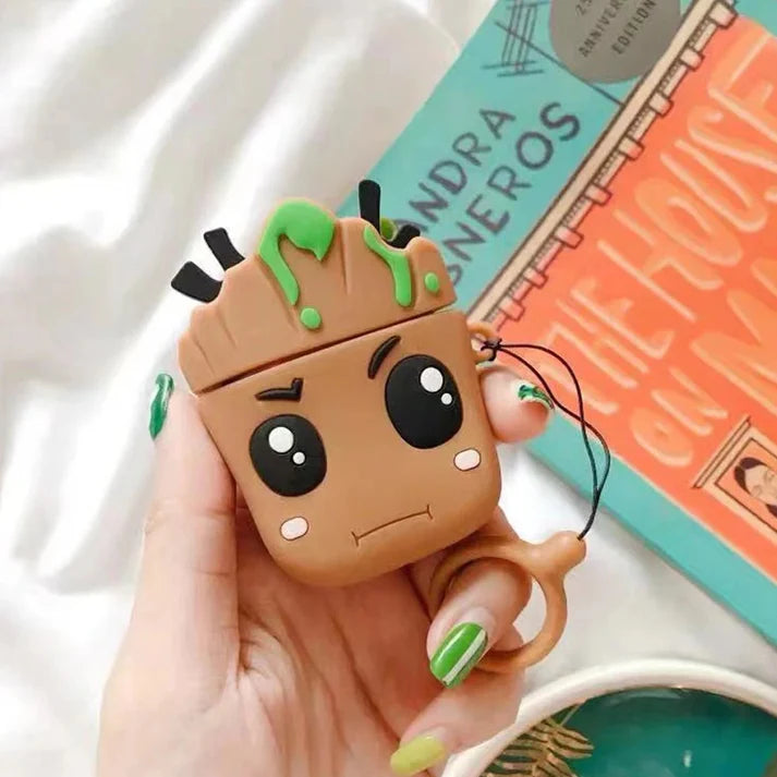 Groot Airpods Case for Apple AirPods PRO 2- With Metal Clip