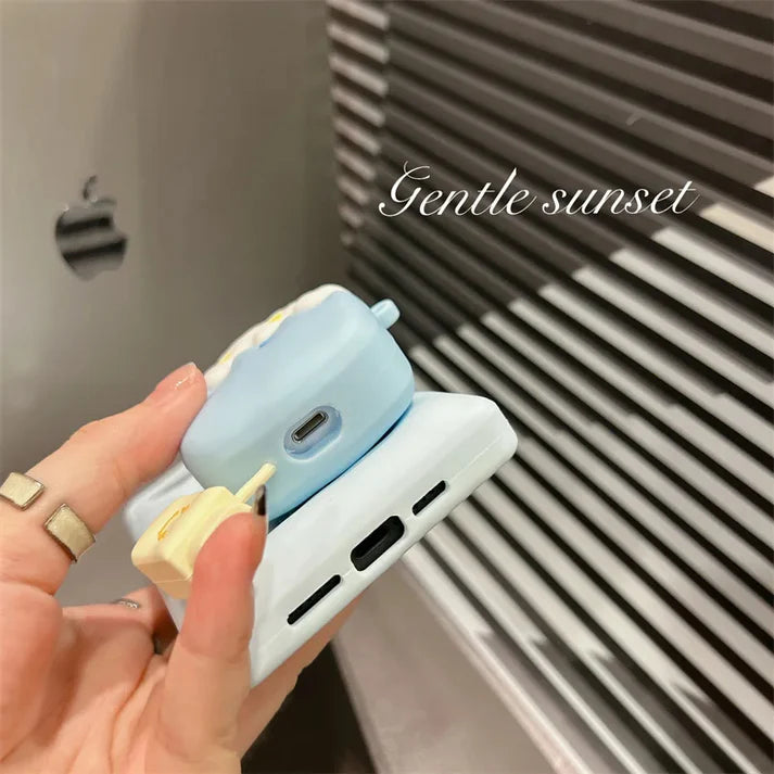 Ice Cream AirPods Case & Cover – Silicone Cone Design with Hook | Coverner India