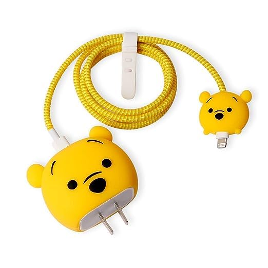 Winnie The Pooh Charger Cover with Cable Protector
