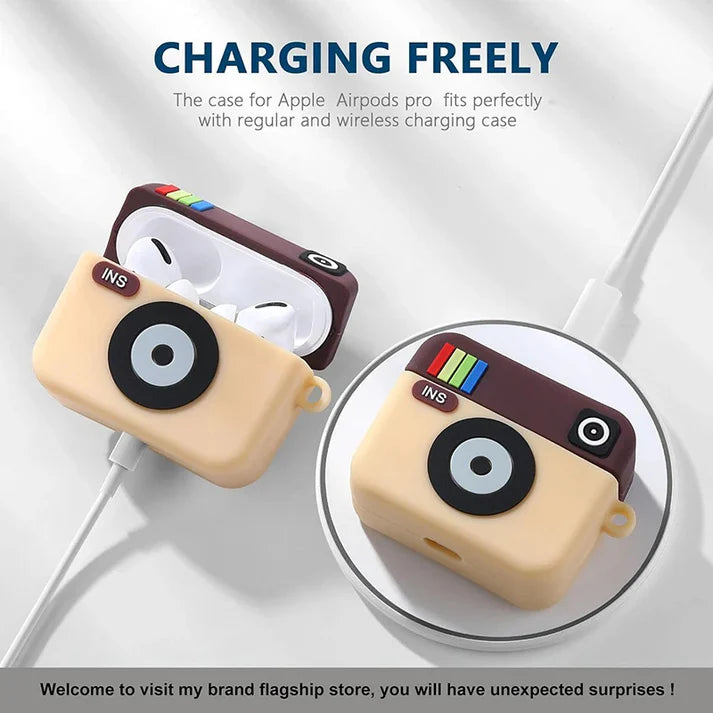 Instacam Airpods Cover for Apple AirPods pro 2- Premium Silicone Case (Limited Edition)