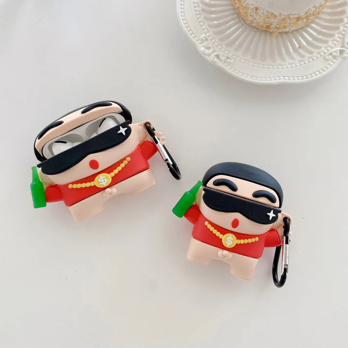Shinchan Red Airpods Cover for Apple AirPods pro 2 - Premium Silicone Case