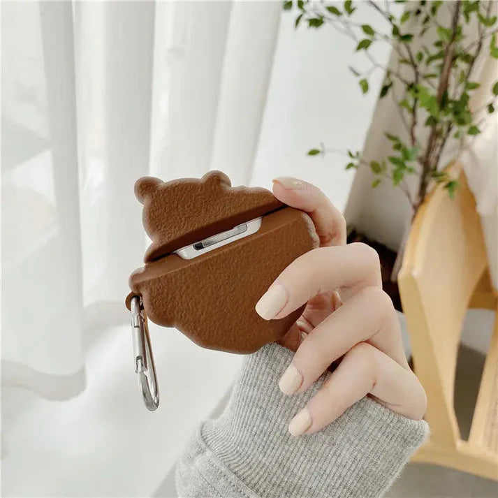 Cookie Bear Cover For AirPods - Premium Silicone Case
