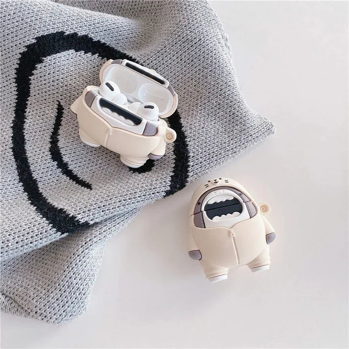 The North Face Shark - Airpods Cover for Apple AirPods Pro 2 - Premium Silicone Case Cover