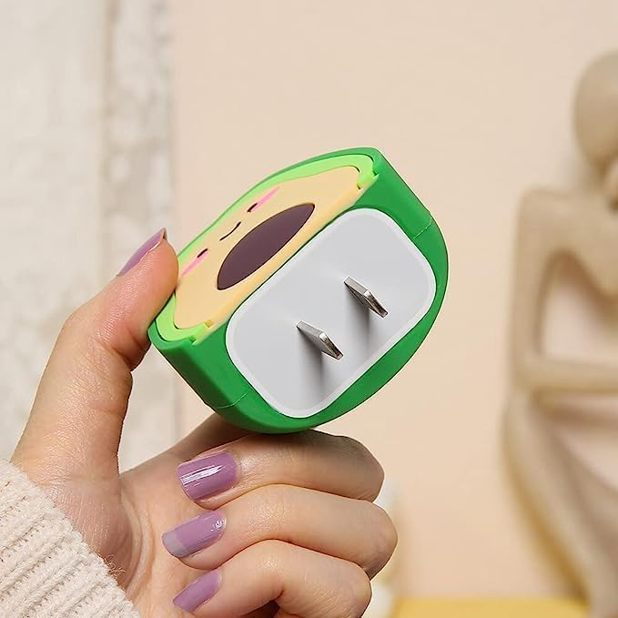 Avo-Cuddle 3-in-1 Charger Protector Set – Cute Avocado Cable Cover