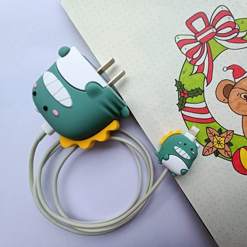 Spiky Dino 3-in-1 Charger Protector Set