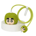 Shinchan Cute Charger Cover Set – Cartoon Cable Protector with Spiral Wire Guard