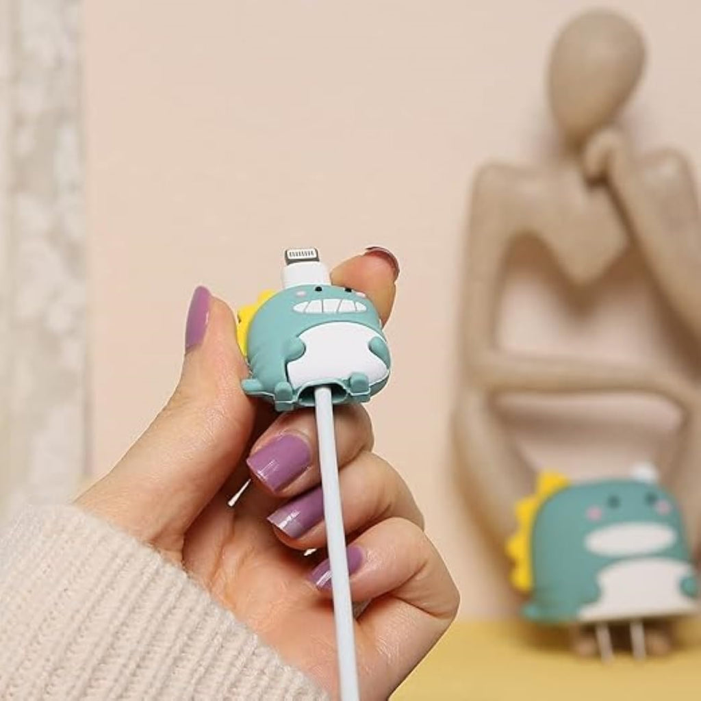 Cute Dinosaur Charger Cover & Cable Protector