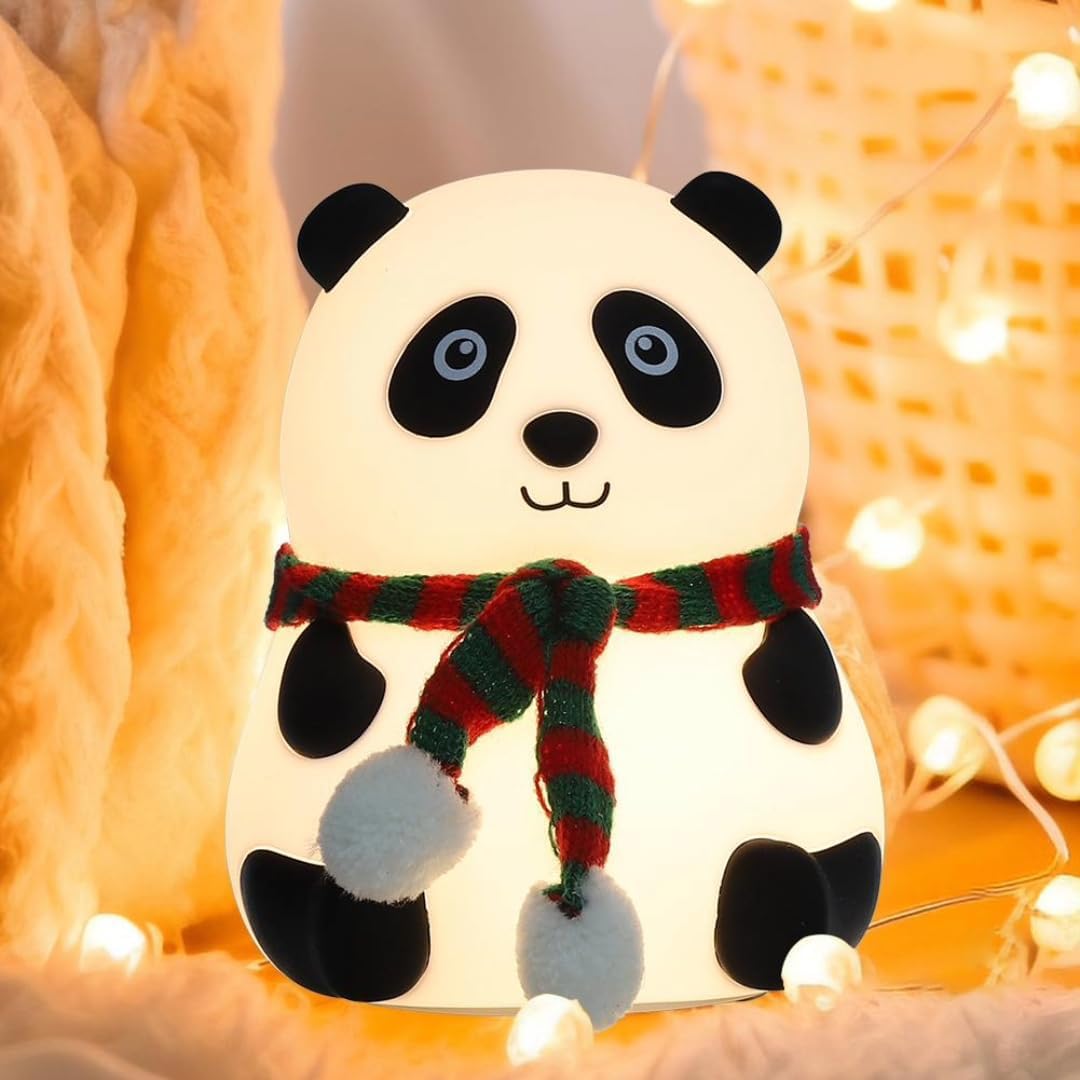 Cute Panda LED Night Lamp for Kids & Room Decor