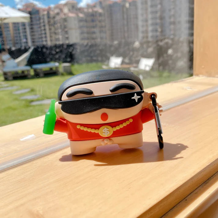 Shinchan Red Airpods Cover for Apple AirPods pro 2 - Premium Silicone Case