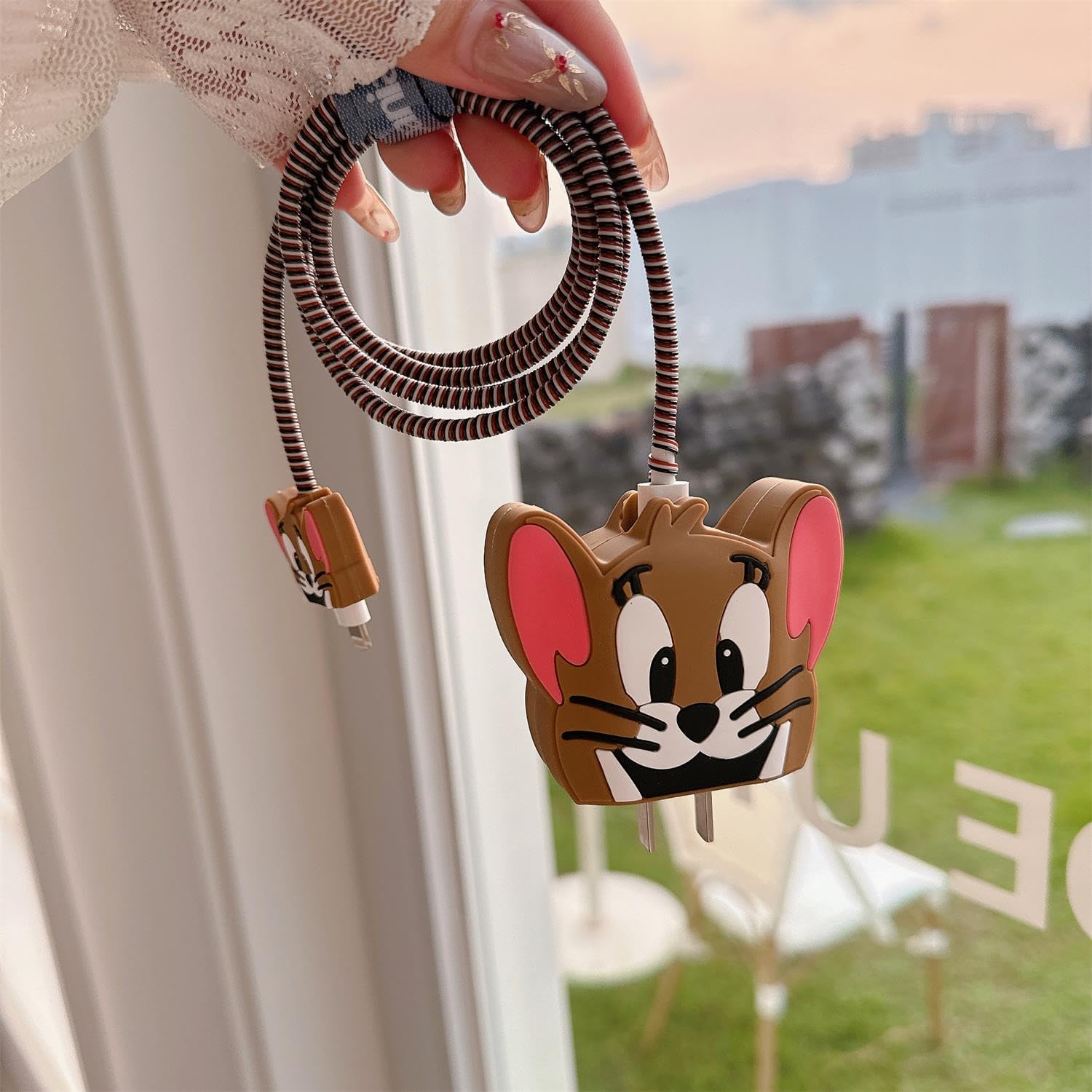 Tom And Jerry Cartoon Cat Charger Case Combo Pack