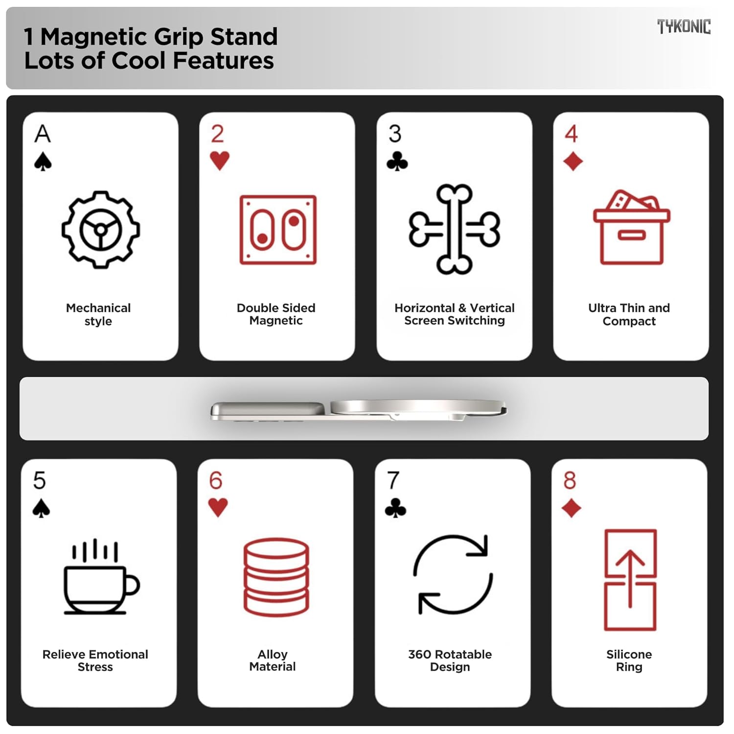 MagStand 360 – Ultra-Thin Magnetic Phone Holder| CoverUp