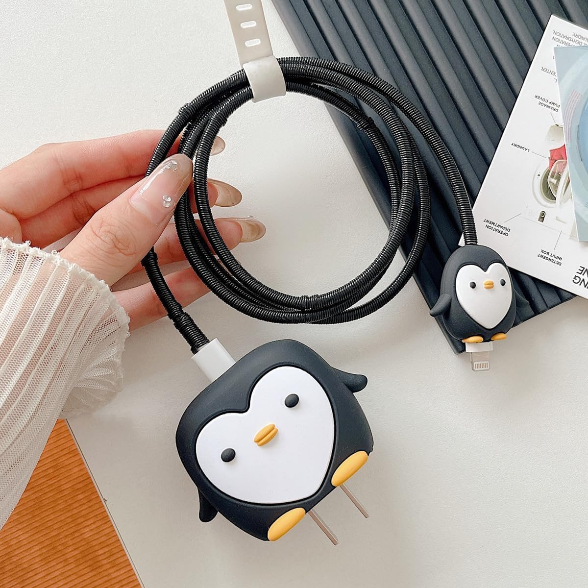 Cute Penguin Charger Case Combo Pack