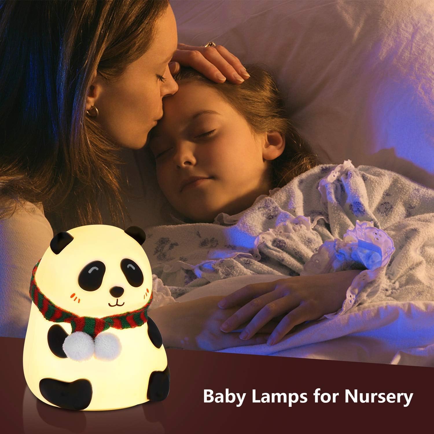 Cute Panda LED Night Lamp for Kids & Room Decor
