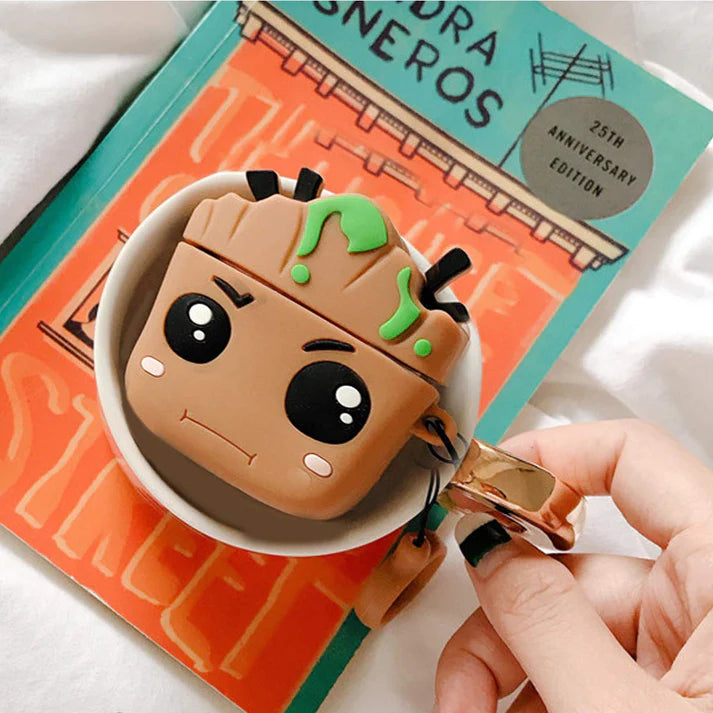 Groot Airpods Case for Apple AirPods PRO 2- With Metal Clip