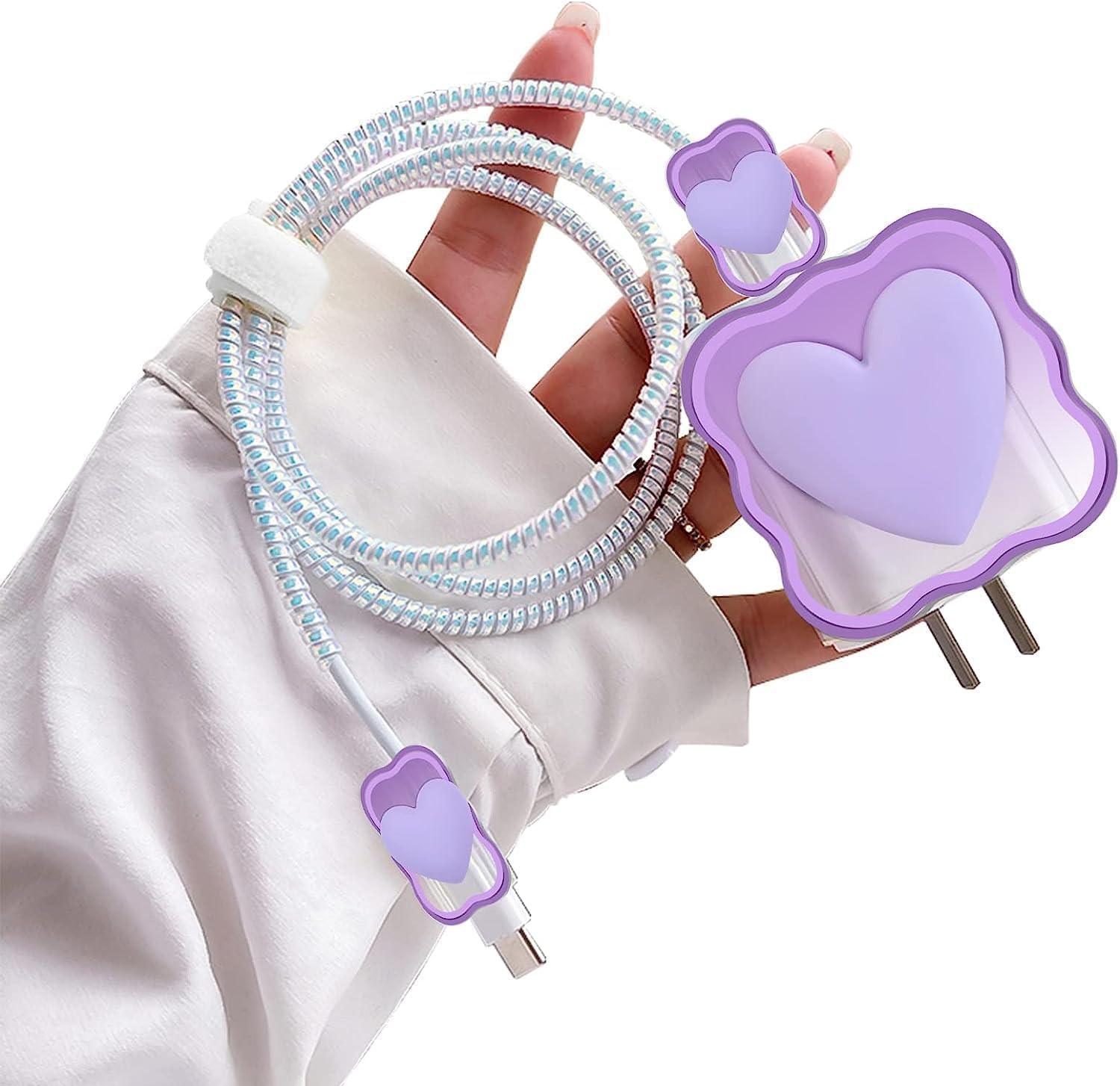 Heart Design Charger Cover & Cable Protector