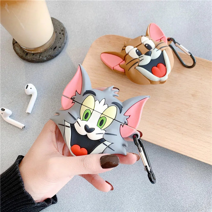 Tom & Jerry 3D Silicone AirPods Pro/1/2/3 Case – Nostalgia Series