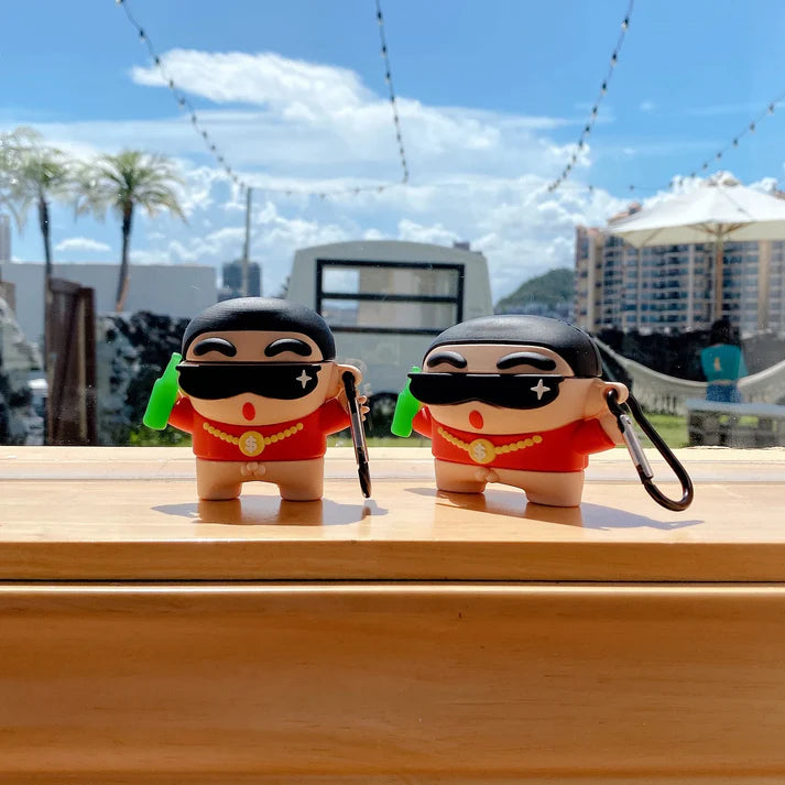 Shinchan Red Airpods Cover for Apple AirPods pro 2 - Premium Silicone Case