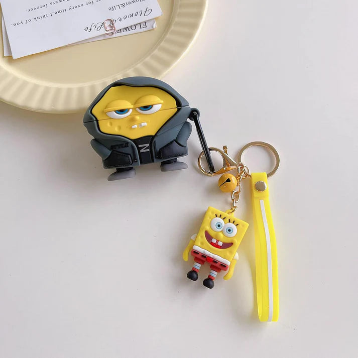 SpongeBob Airpods Cover for Apple AirPods pro  2 - Premium Silicone Case Cover
