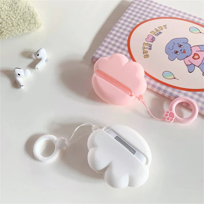 Cute Paws AirPods Case – Soft Silicone Paw-Shaped Cover with Hook by Coverner India