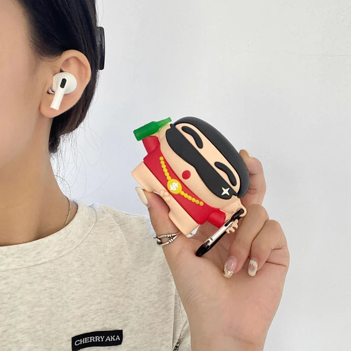 Shinchan Red Airpods Cover for Apple AirPods pro 2 - Premium Silicone Case