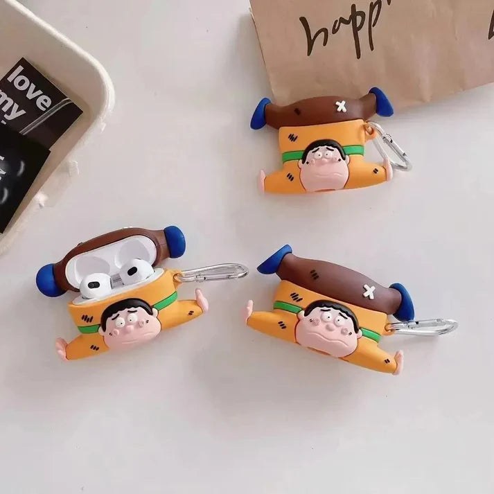 Doraemon - Takeshi Gian - Airpods Cover for Apple AirPods pro 2- Premium Silicone Case