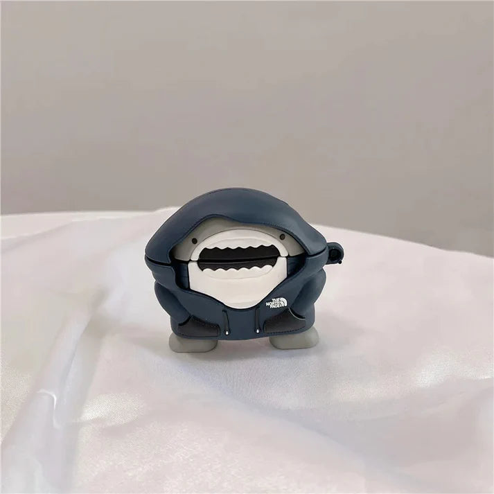 The North Face Shark - Airpods Cover for Apple AirPods Pro 2 - Premium Silicone Case Cover