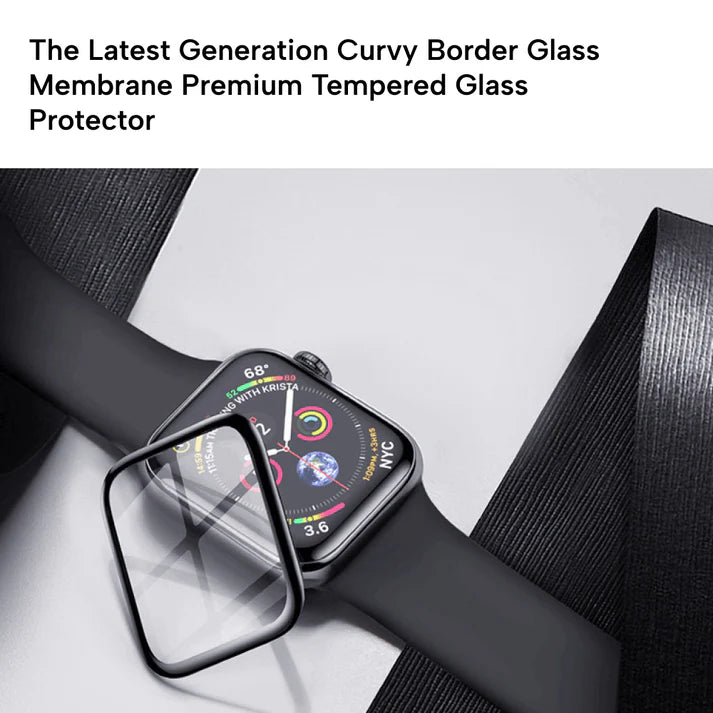 IWatch Screen Protector - Curved Membrane - Premium Polymer Nano Screen Protector