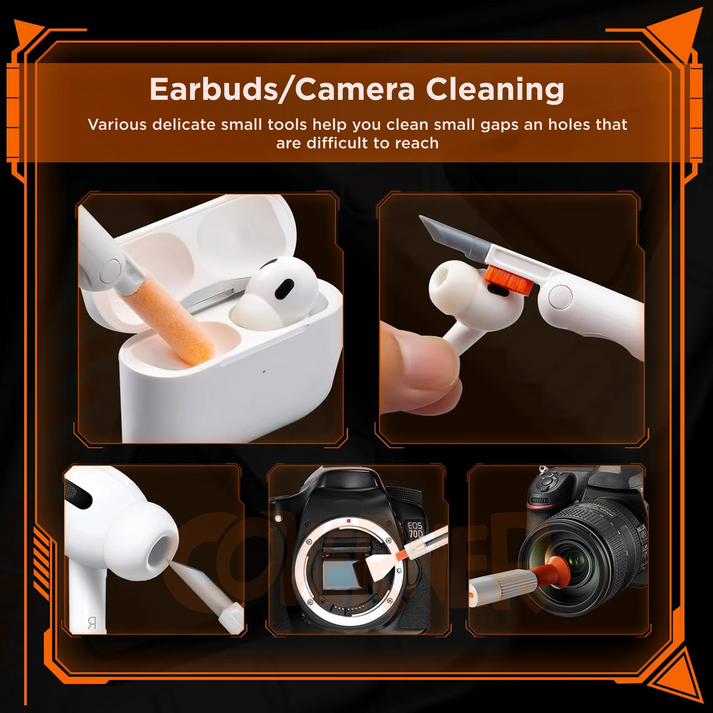 DustBuster Pro - 18-in-1 Tech Cleaning Kit - Mobile Stand - Gadget Holder