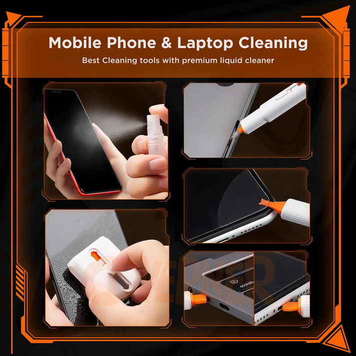 DustBuster Pro - 18-in-1 Tech Cleaning Kit - Mobile Stand - Gadget Holder