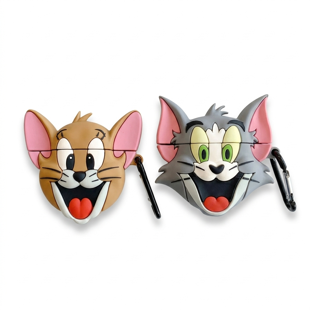 Tom & Jerry 3D Silicone AirPods Pro/1/2/3 Case – Nostalgia Series