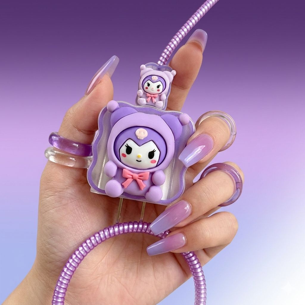 Kuromi Charger Cover & Cable Protector