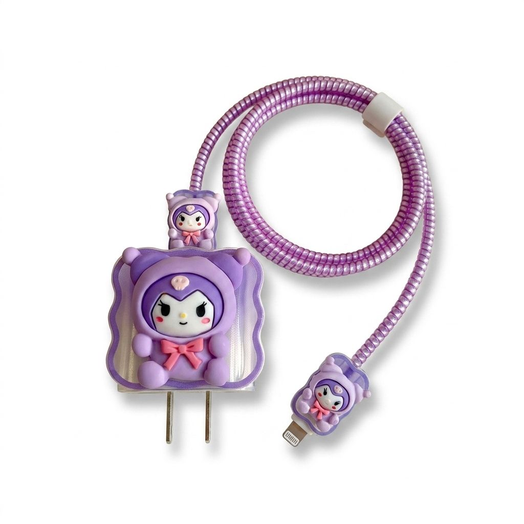 Kuromi Charger Cover & Cable Protector
