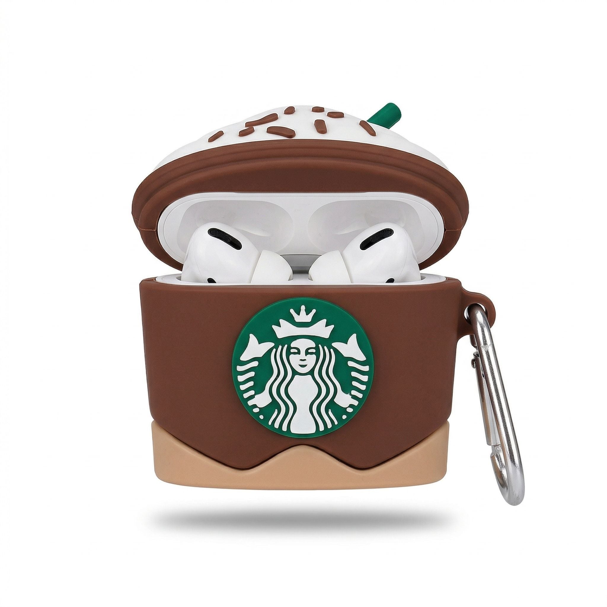 Starbucks-Inspired "Frappe" 3D Silicone AirPods Case – Artisan Series