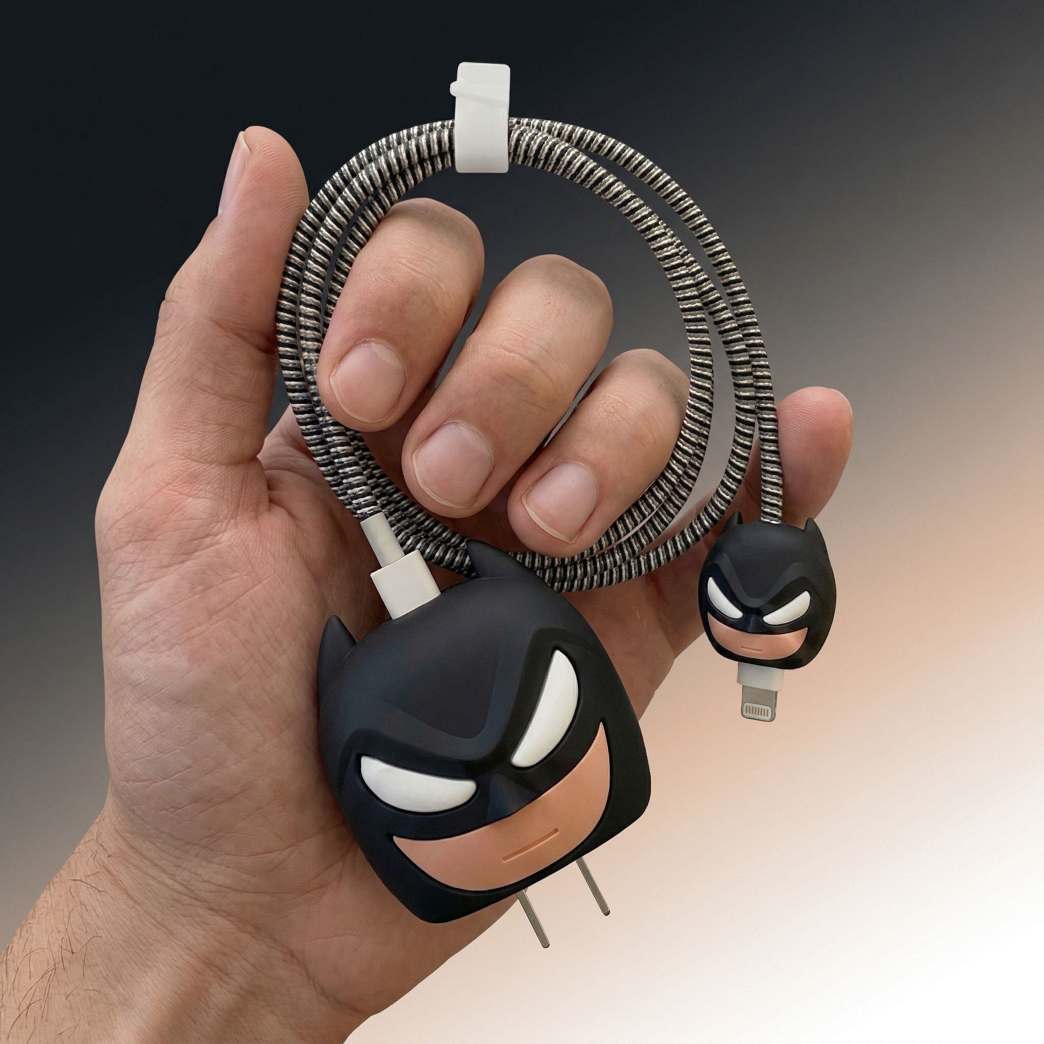 Batman & Iron Man Silicone Charger Protector Pack
