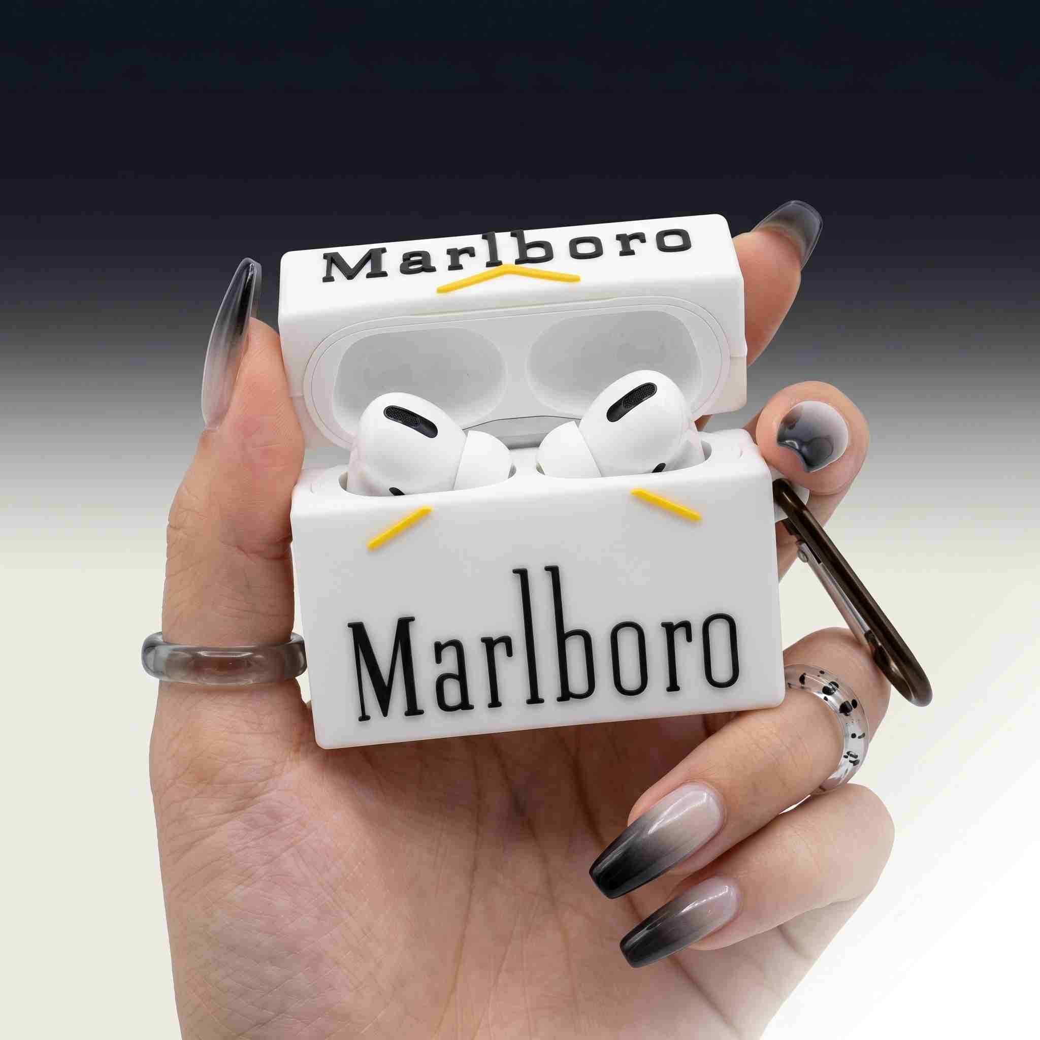 Marlboro Airpods Cover for Apple AirPods pro 2 - Premium Silicone Case