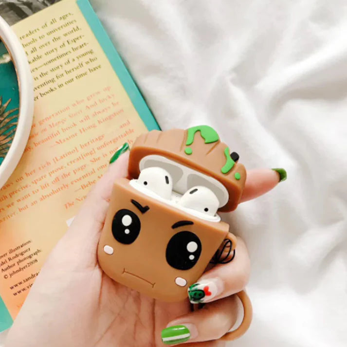 Groot Airpods Case for Apple AirPods PRO 2- With Metal Clip