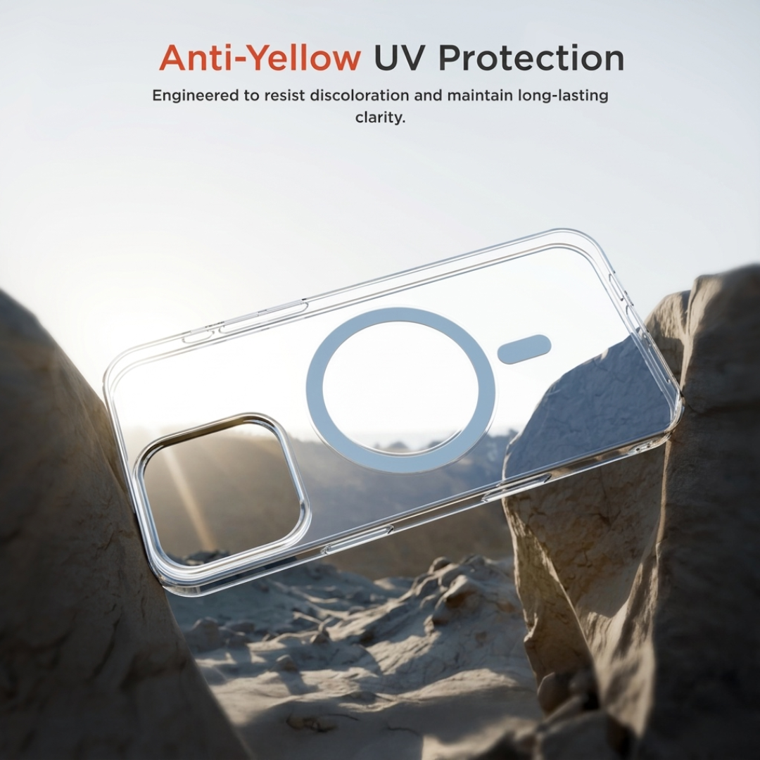 Anti-Yellow Magnetic Clear Case for iPhone