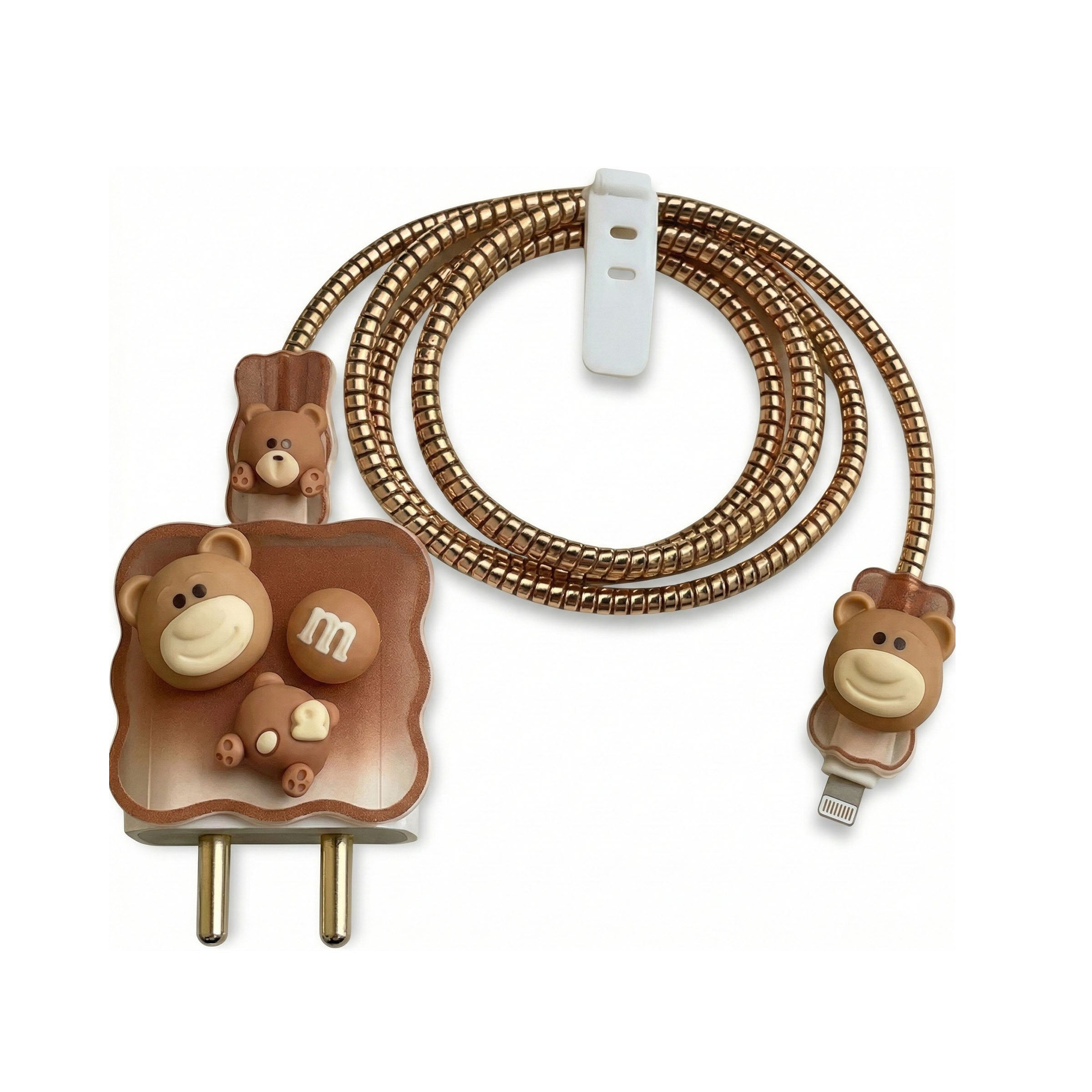 Brown Bear Charger Cover & Cable Protector