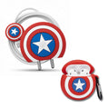 Captain America Shield Charger Cover & AirPods Case Combo