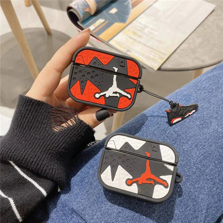 Jordan Jumpman Case for Apple AirPods pro 2 - Premium Silicone Cover with Shoe Key Handle