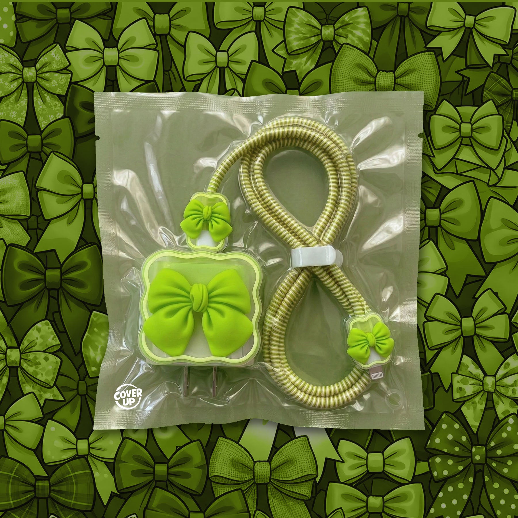 Green Bow Charger Case