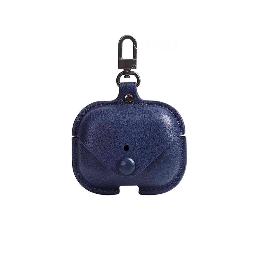 Premium Leather AirPods Case Cover – Luxury Protective Pouch with Metal Keychain