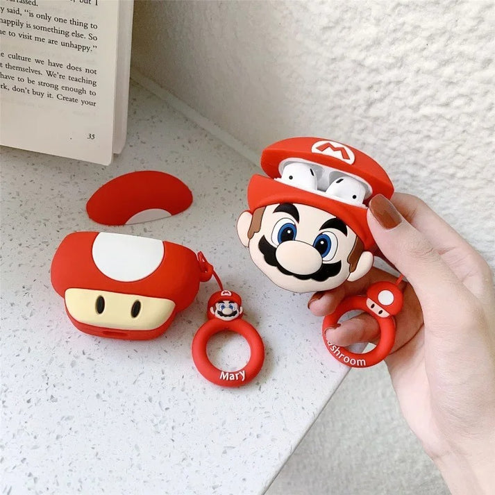Mario 3D Silicone AirPods Pro/1/2/3 Case – Classic Gamer Series