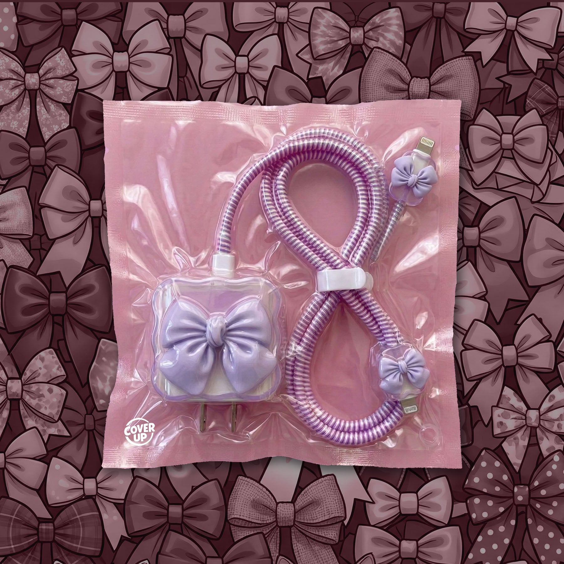 Cute Bow Charger Cover & Cable Protector