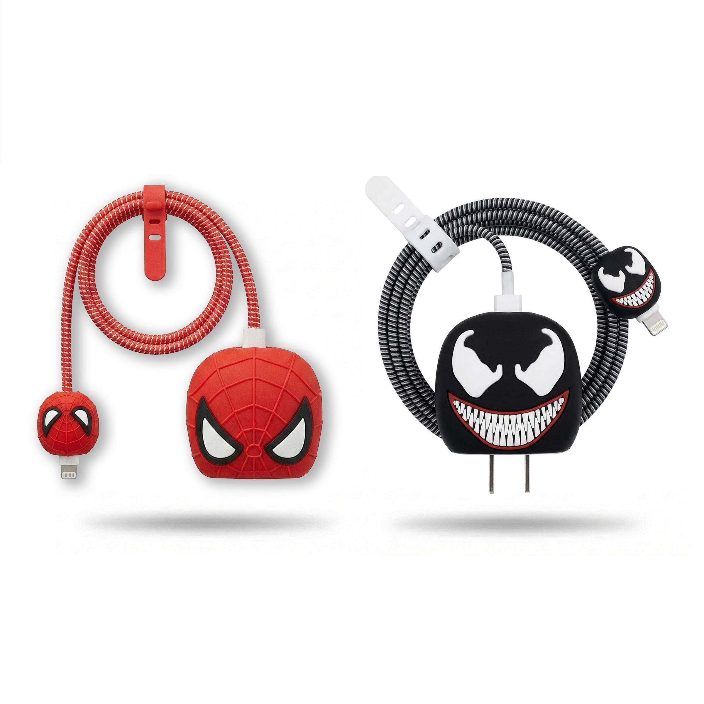 Spider-Man & Venom Silicone Charger Protector Pack